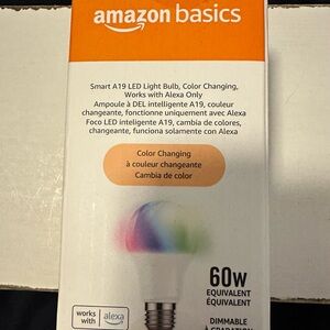 Amazon Basics Smart LED Light Bulb - Color Changing